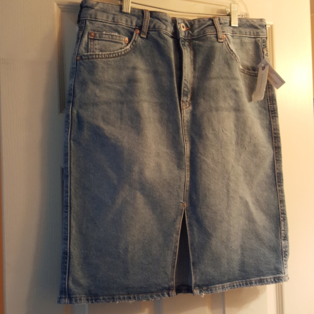 Anthropologie jean skirt.